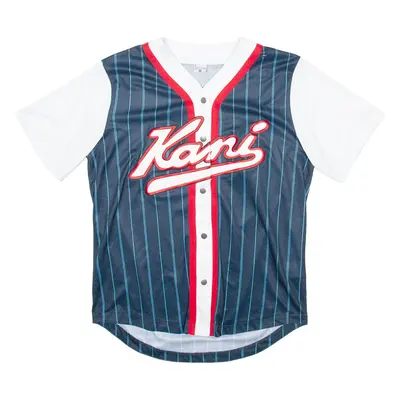 KARL KANI Mens Jersey White USA V-Neck M