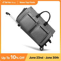 SEYFOCNIA Rolling Garment Bags for Travel Convertible Duffle with Wheels Roller Bag Carry On Luggage Weekender Design