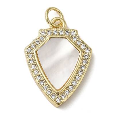 Brass Micro Pave Cubic Zirconia Pendants