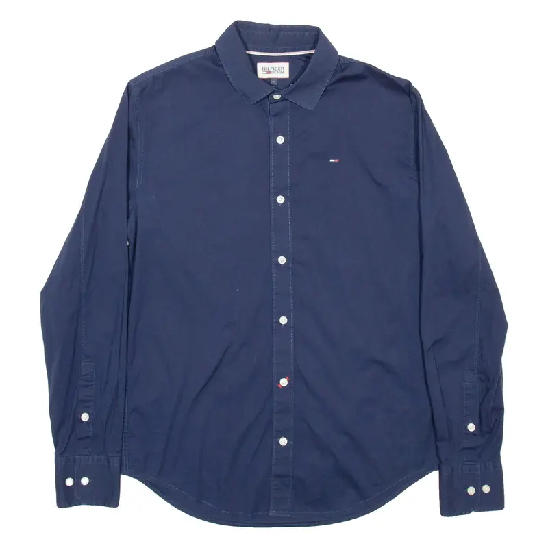 TOMMY HILFIGER Mens Formal Shirt Blue Long Sleeve M