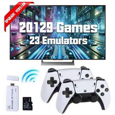 【Springtok】Coolnut 20,000+ Retro Game Console, Plug and Play Video Games Stick 26 Emulators, 4K HDMI Output, Premium Dual...