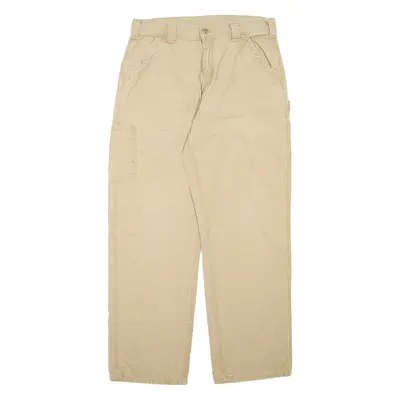 CARHARTT Cargo Mens Trousers Beige Regular Straight W34 L32