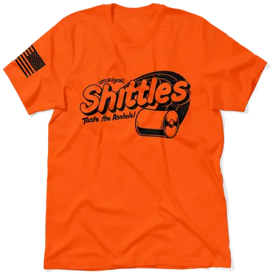 Shittles - Safety Orange T-Shirt