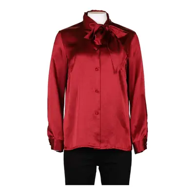 Yves Saint Laurent Shirt - Large Red Silk