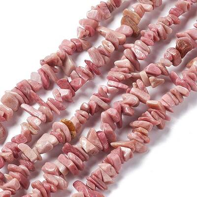 Natural Rhodonite Chip Beads Strands