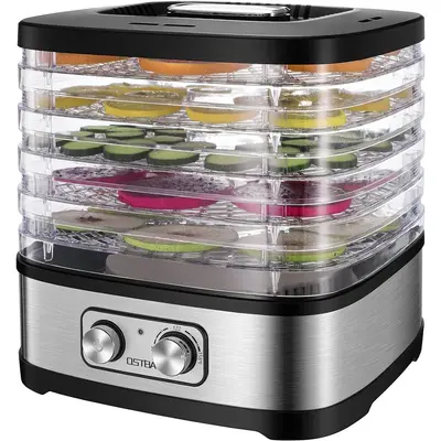 OSTBA Food Dehydrator, Dehydrator meats and Jerky, Fruits, Herbs, Veggies, Temperature Control Electric Food Dryer Machine, 5...