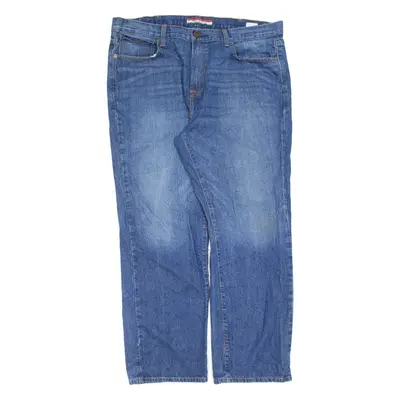 TOMMY JEANS Mens Jeans Blue Regular Straight Stone Wash W38 L30
