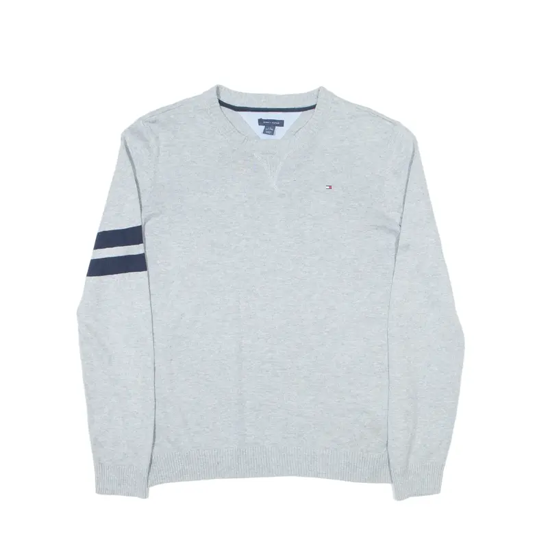 TOMMY HILFIGER Jumper Grey Tight Knit Boys L