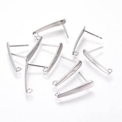 Non-Tarnish 304 Stainless Steel Ear Stud Components