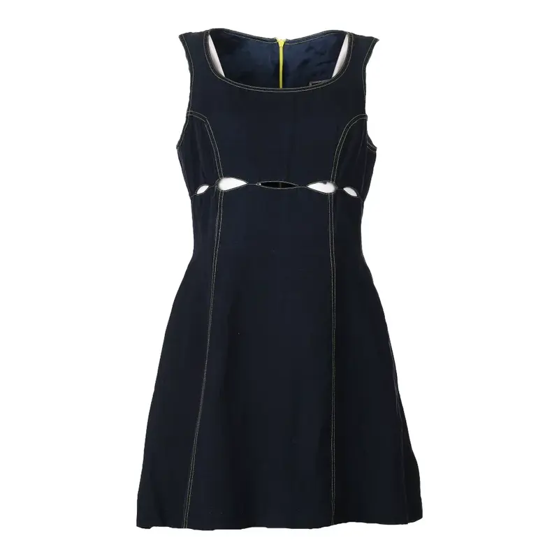 Versace Jeans Couture Mini Mini Dress - XS Navy Cotton Blend