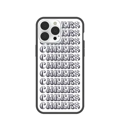Clear Cheers iPhone 13 Pro Max Case With Black Ridge