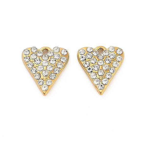 304 Stainless Steel Crystal Rhinestone Pendant