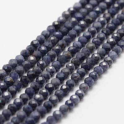 Natural Sapphire Bead Strands