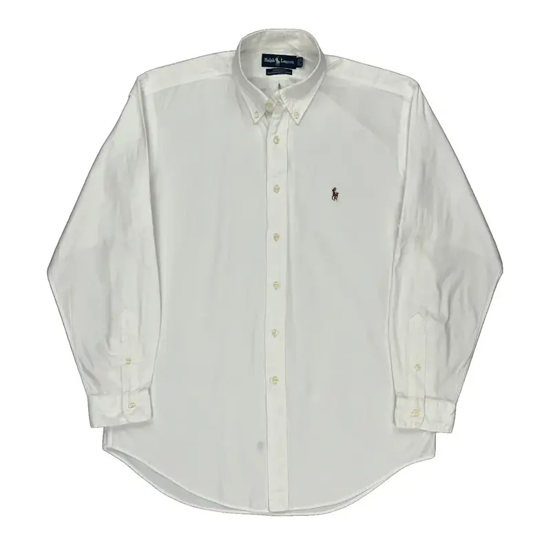 Yarmouth Ralph Lauren Shirt - Large White Cotton
