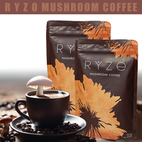 RYZE Rapid-Fuel Mushroom Coffee ​   6 Adaptogen Blend |   30-Day Focus + Gut Boost |   Creamy Organic
