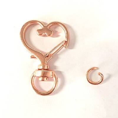 Heart Alloy Swivel Clasps