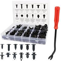 120/240 PCS Universal Car Clip Retainer - Push Pin Rivet Fastener Set, Assorted Push-Type Retainers with Removal Tool & Stora...