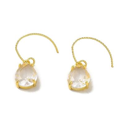 Teardrop Brass Hook Dangle Earring