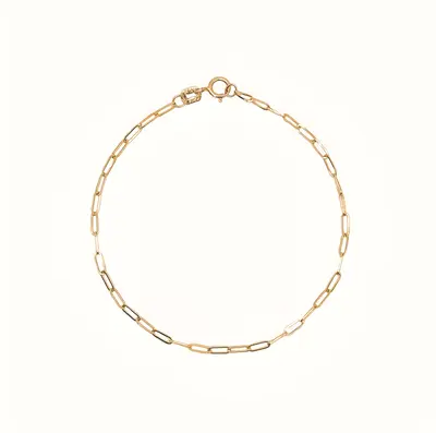 Micro Paperclip Chain Bracelet