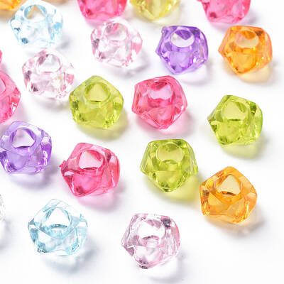 Transparent Acrylic European Beads