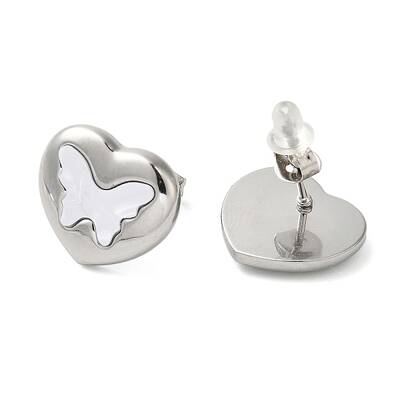 Non-Tarnish 304 Stainless Steel Stud Earrings