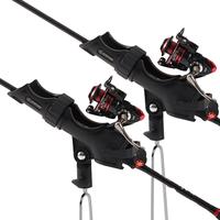 Hitorhike Pro Bank Fishing Rod Holder 2-Pack - 360° Tool-Free Adjustable with GentleGrip/PowerLock, Heavy-Duty Hands-Free Mo...