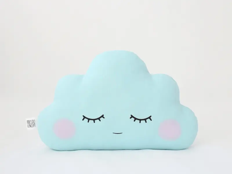 Mint Small Cloud Pillow