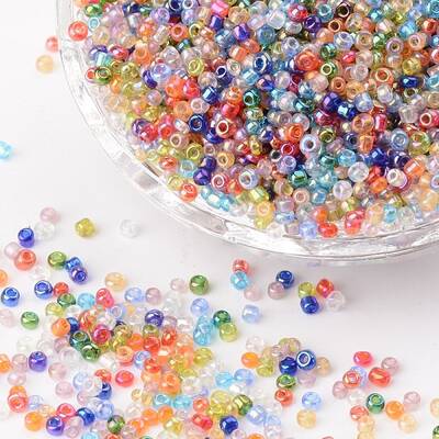 12/0 Grade A Round Glass Seed Beads