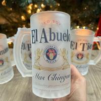 Men’s 16oz Frosted Beer Mug father’s day día del padre regalo para papá  Drinkware Reuse Reusable Cup Coffee Tumbler Wa...