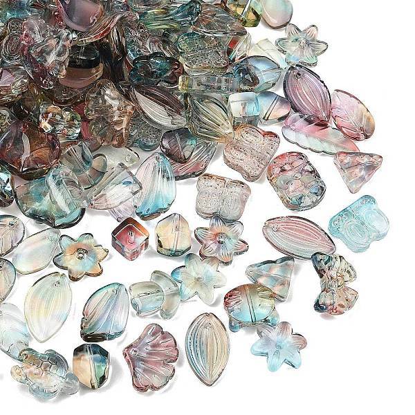 Gradient Color Transparent Glass Beads