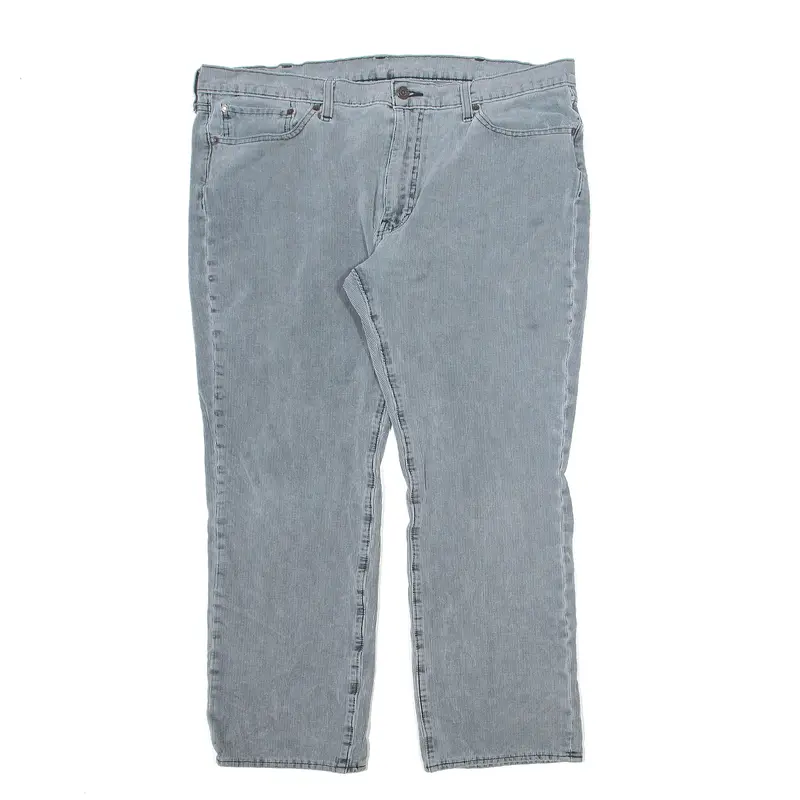LEVI'S 514 BIG E Corduroy Trousers Grey Regular Straight Mens W30 L40