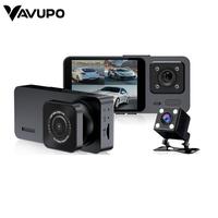 3-Channel Car DVR, Car DVR with 2 Inch IPS Screen, Car Black Box Recording Camera, Wide Angle Dashboard Camera Recorder, Auto...