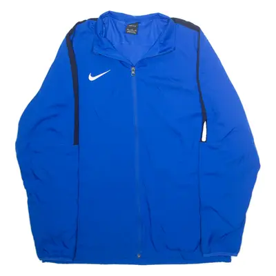 NIKE Mens Track Jacket Blue 2XL