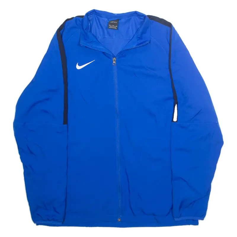 NIKE Mens Track Jacket Blue 2XL