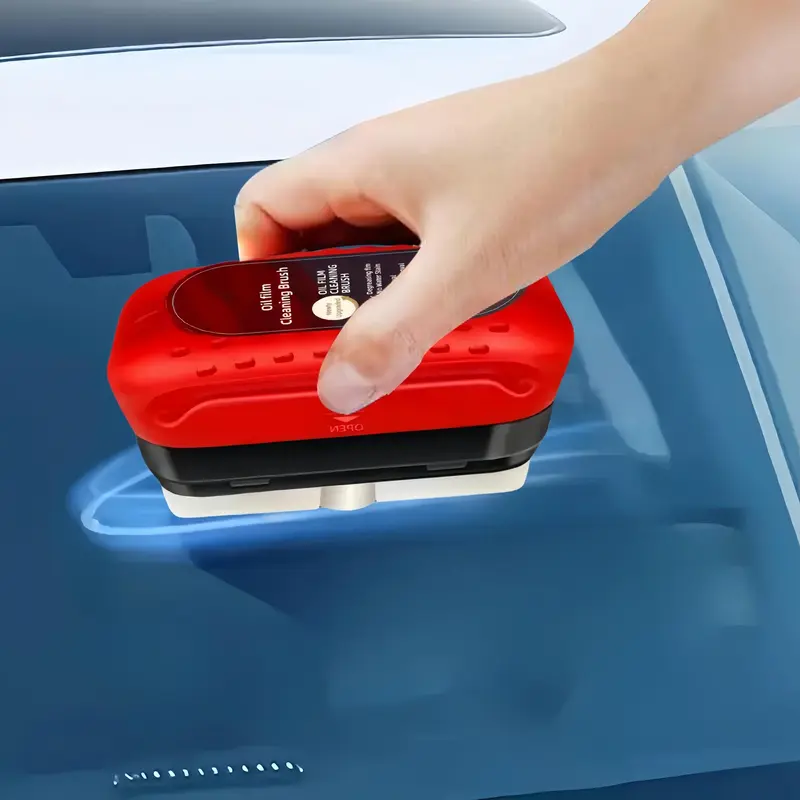 Car Glass Oil Film Remover, Multifunctional Car Cleaning Brush, Car Windshield & Side Window Cleaning Tool, Car Wash Accessor...