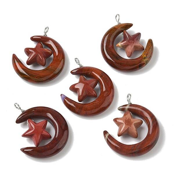Natural Mookaite Pendants