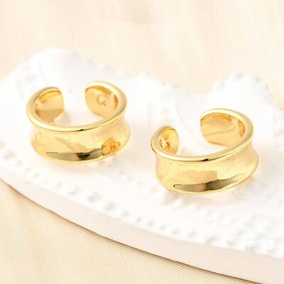 Brass Cuff Earrings
