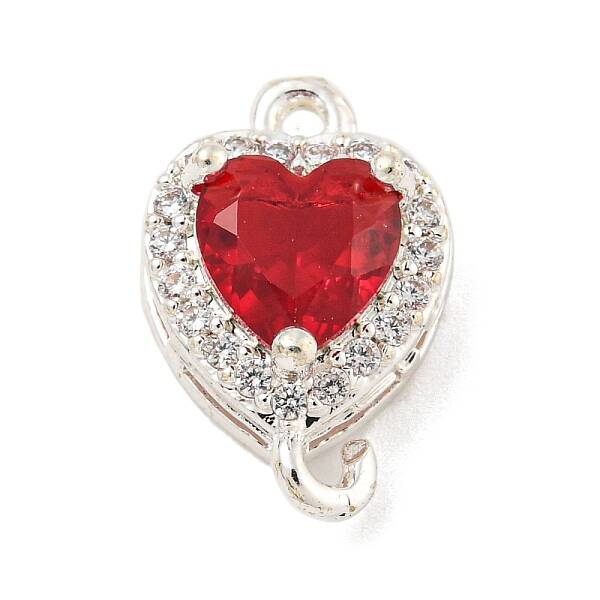 Brass Pave Cubic Zirconia Connector Charms