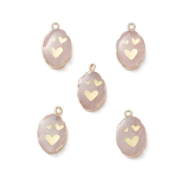 Natural Rose Quartz Pendants