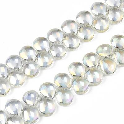 Electroplate Glass Beads Strand