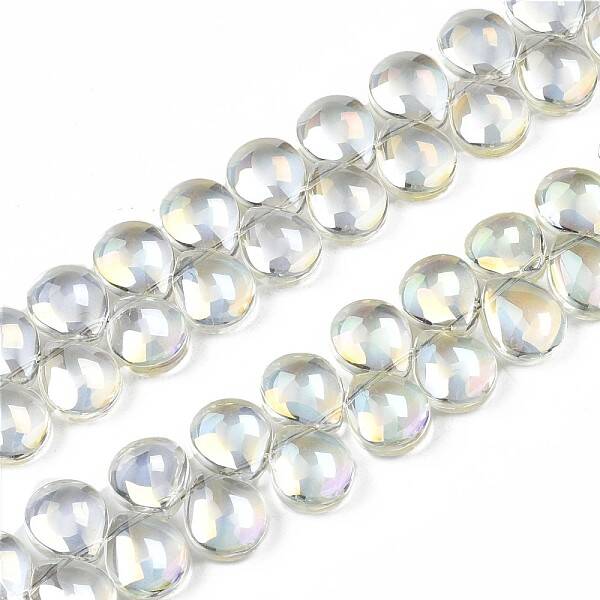 Electroplate Glass Beads Strand