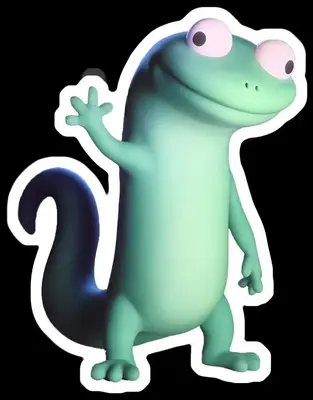 Lizard Lizard Lizard Meme Sticker - Funny Gecko Style Aesthetic Transparent Waterproof Custom Sticker for Smartphone Casing M...