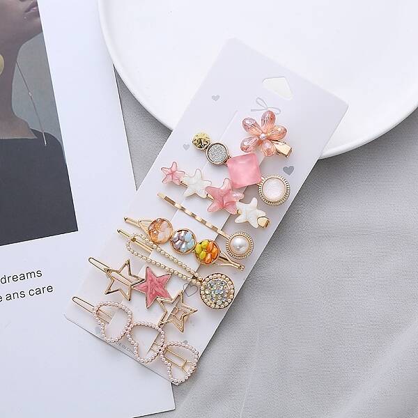 8Pcs Acrylic Alligator Hair Clips