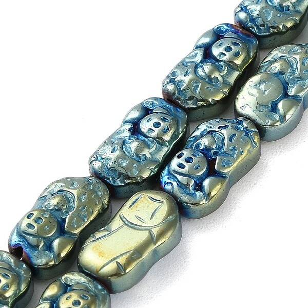 Electroplated Synthetic Non-magnetic Hematite Beads Strands