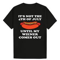 Cotton Short Sleeve Oversized Crewneck Tees Trendy Breathable Shirts Comfy Casual Wear Funny 4th of July Hot Dog Graphic Prin...