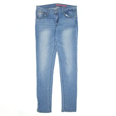 GUESS Jeans Blue Denim Regular Skinny Stone Wash Womens W30 L31