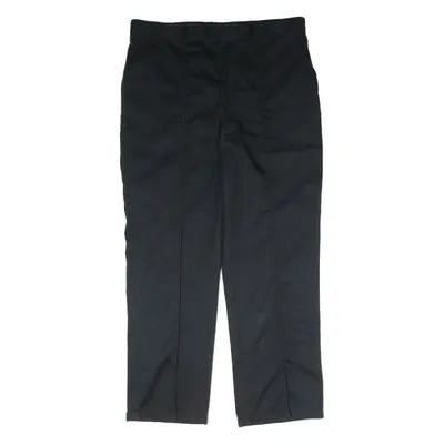 DICKIES Workwear Mens Twill Trousers Black Regular Straight W38 L32