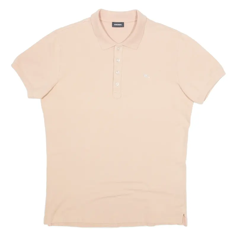 DIESEL Mens Polo Shirt Beige L