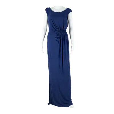 ISSA Womens Maxi Dress Blue Sleeveless Long UK 10