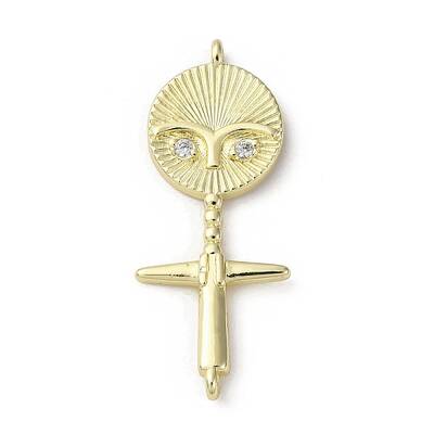 Brass Micro Pave Cubic Zirconia Pendants